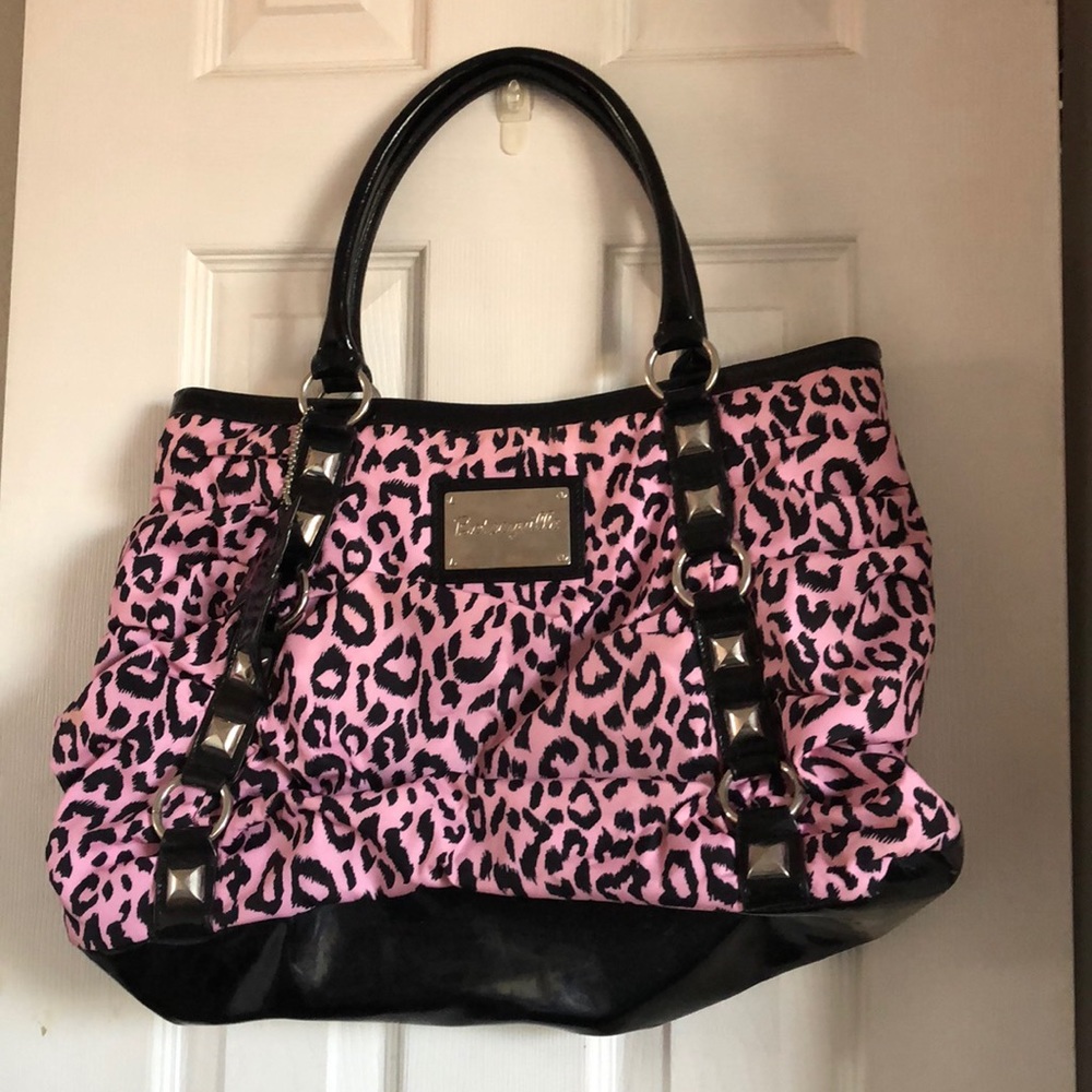 Betsey Johnson Animal Print Tote Bag Purse